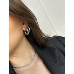 Argola Torcida M Banhada a Ródio