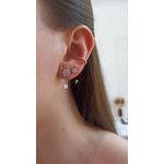 Piercing Fake Cravejado Slim Banhado à Ródio