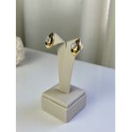 Brinco Gota Mix 2 em 1 Banhado a Ouro e Ródio