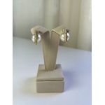 Brinco Argola Pérola Cravejada Luxo Banhado a Ouro