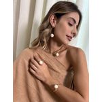 Colar Aro Esferas Off White Ouro