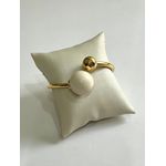 Bracelete Esferas Off White Ouro