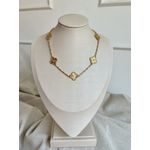 Choker Solaris Trevo Ouro