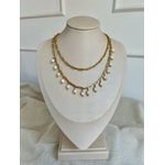 Colar Aurora Pérolas Naturais Ouro