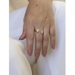 Anel Solaris Aberto Banhado a Ouro