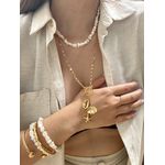 Colar Longo Fecho Frontal Mar Ouro