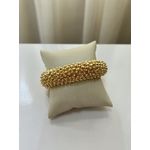 Bracelete Textura Blossom Banhado a Ouro
