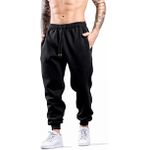 Calça Moletom Adulto Liso PRETO - Atacado