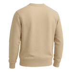 Blusa Moletom Flanelada Unissex Gola Redonda BEGE Liso - Atacado