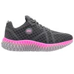 Tênis Asc Ghost 3 Nylon Respirável Academia e Esportes - Cinza e rosa