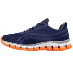 Kit Tênis Asc Lege 21 para Treino, Academia e Esportes - Azul e Laranja + 03 Pares de Meias Cano Alto 