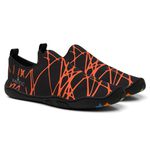 Sapatilhas Aquáticas Unissex Neoprene - preto e laranja