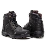 Bota de Segurança Masculina C.A em Couro Legítimo 2191 UnderSports Preto