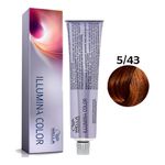 Wella Illumina Color 5-43 Castanho Claro Vermelho Dourado 60g