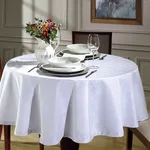 Dohler Toalha de Mesa Requinte Jacquard 1.60 Redonda Branco 