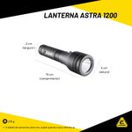Lanterna de Mergulho Astra 1200 - Cressi