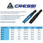 Nadadeira de Mergulho Gara Modular Impulse Metal Azul - Cressi 
