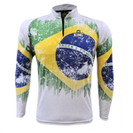 Camiseta De Pesca King Brasil UV 50 - KFF659
