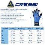 Luva de Neoprene para Mergulho Conch Dyfiber Azul - Cressi