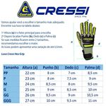 Luva de Neoprene Hex Grip Verde - Cressi