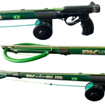 Arbalete Pk Brasil inox Customizado Cano Verde e Dyneema Verde - Pk Sub