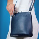 Bolsa de Couro - XODÓZINHA - Azul Anil