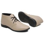 Bota Feminina Oxford Couro Nude - Porto - 240-02