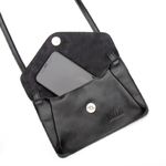 Bolsa de Couro - Carinho - Preta