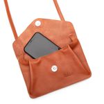 Bolsa de Couro - Carinho - Telha