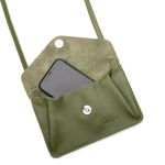 Bolsa de Couro - Carinho - Verde Cacto