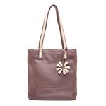 Bolsa de Couro - ENVELOPE - Mousse e Off White