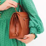 Bolsa de Couro - BEM ME QUER - Chocolate