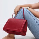 Bolsa de Couro - BEM ME QUER - Vermelha