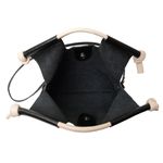 Bolsa de Couro - BOSSA - Preta e Off White