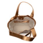 Bolsa de Couro - CELEBRAR - Champagne E Bronze