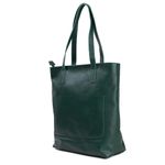 Bolsa de Couro - ENVELOPE - Verde Folha