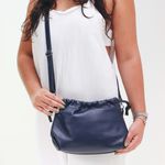 Bolsa de Couro - HARMONIA - Azul Anil