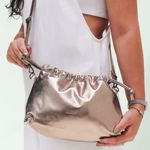 Bolsa de Couro - HARMONIA - Champagne 