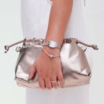 Bolsa de Couro - HARMONIA - Champagne 