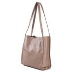 Bolsa de Couro - LITORAL - Amêndoa
