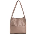 Bolsa de Couro - LITORAL - Amêndoa