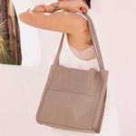 Bolsa de Couro - LITORAL - Amêndoa