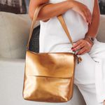 Bolsa de Couro - LOTUS - Bronze