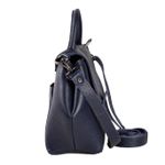 Bolsa de Couro - Mini NASCENTE - Azul Anil