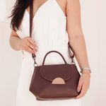 Bolsa de Couro - Mini NASCENTE - Madeira e Bali