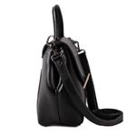 Bolsa de Couro - Mini NASCENTE - Preta e Off White