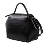 Bolsa de Couro - Mini NASCENTE - Preta e Off White