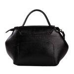 Bolsa de Couro - Mini NASCENTE - Preta e Off White