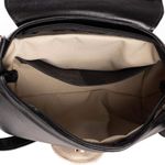 Bolsa de Couro - Mini NASCENTE - Preta e Off White