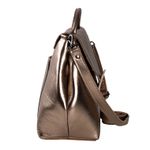 Bolsa de Couro - NASCENTE - Champagne e Off White